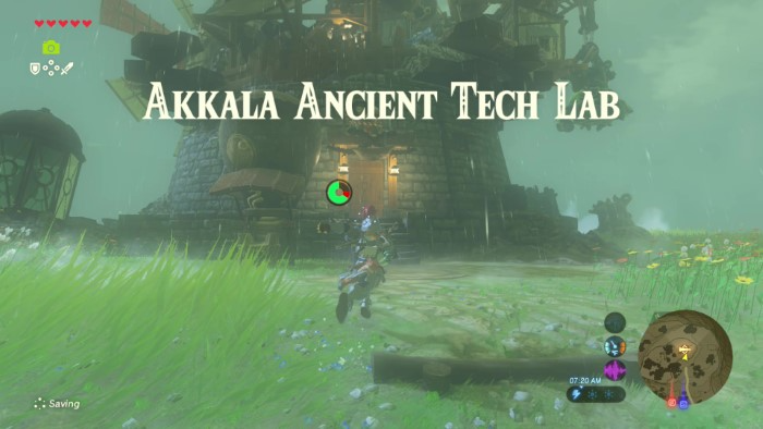 Where is the Akkala Ancient Tech Lab